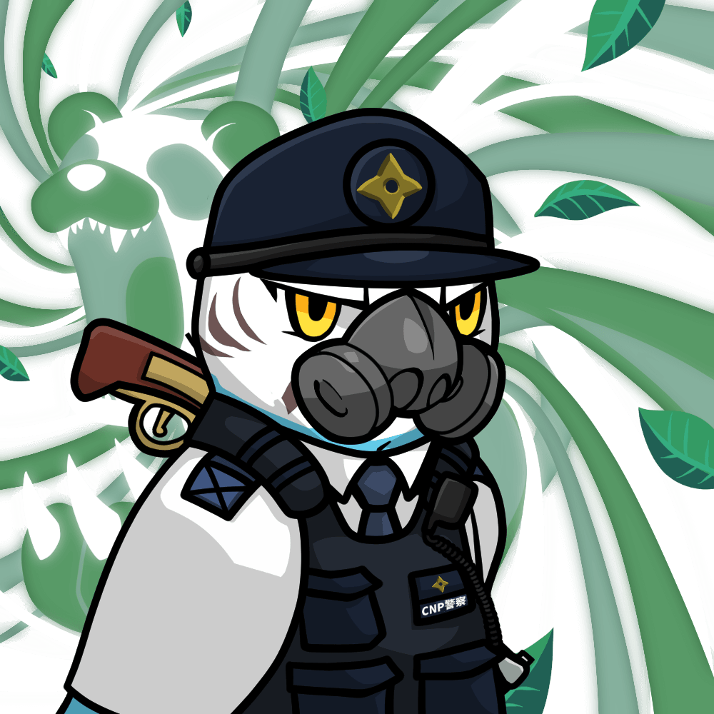 Narukami-Police officer-Blue budgie #04245