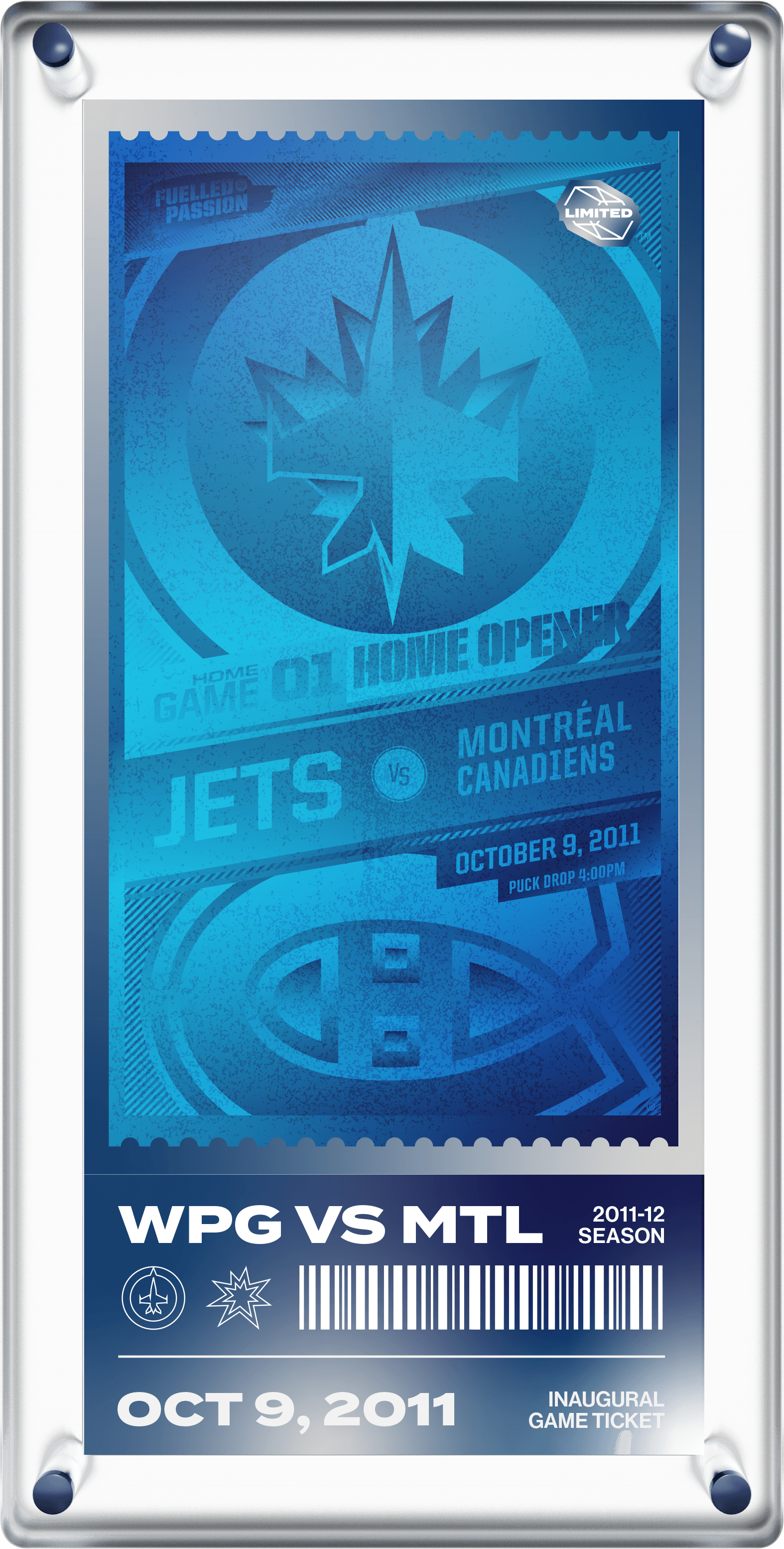 Inaugural Game Ticket - Aviator Blue #516