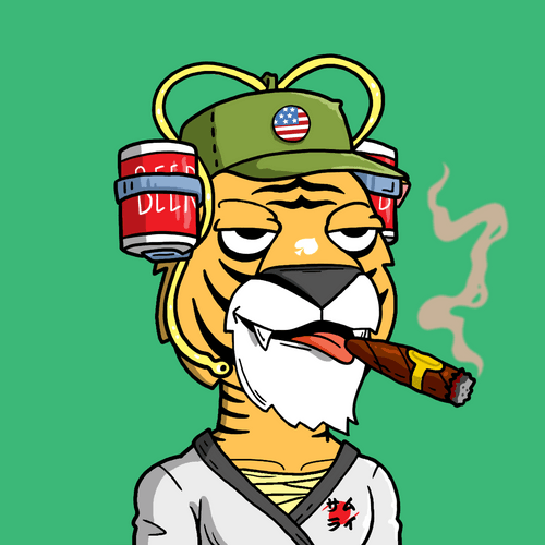 Grouchy Tiger Social Club #6172