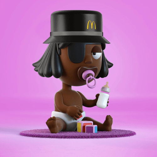 Fast Food Baby Punk 3D #135