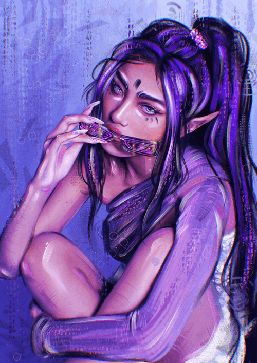 CYBERPUNK ELF GIRL