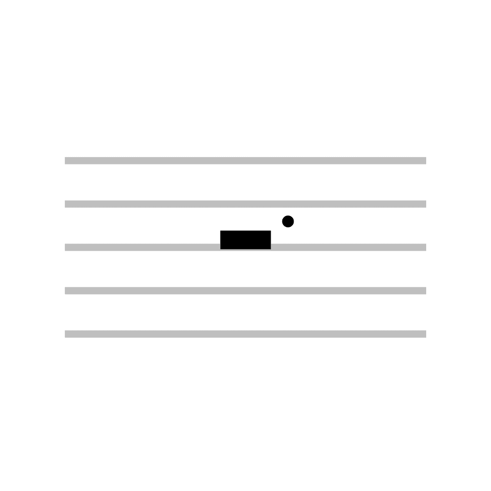 Dotted Half Note Rest