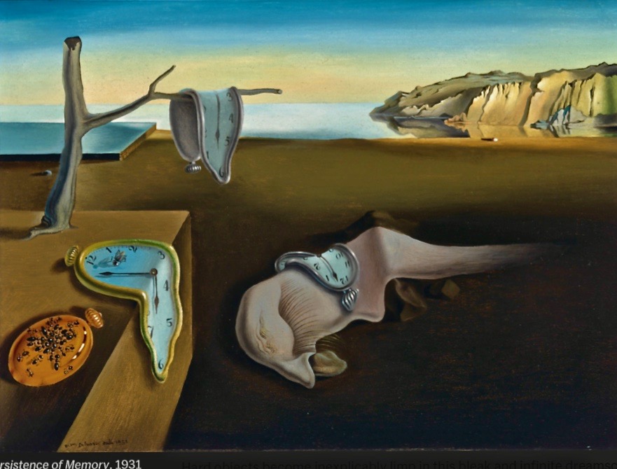 Salvador Dalí, The Persistence of Memory 1931. The Museum of Modern Art, New York.