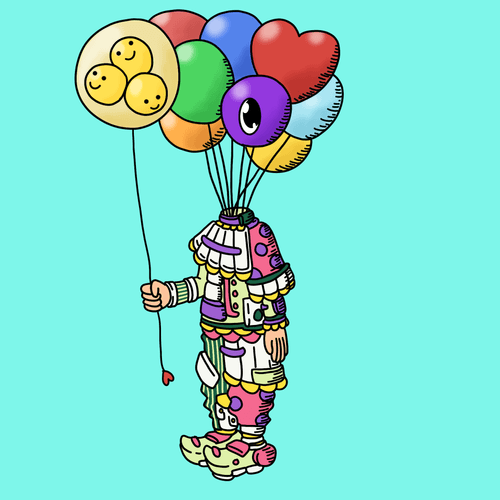 Balloonseller one eyed guy #00203