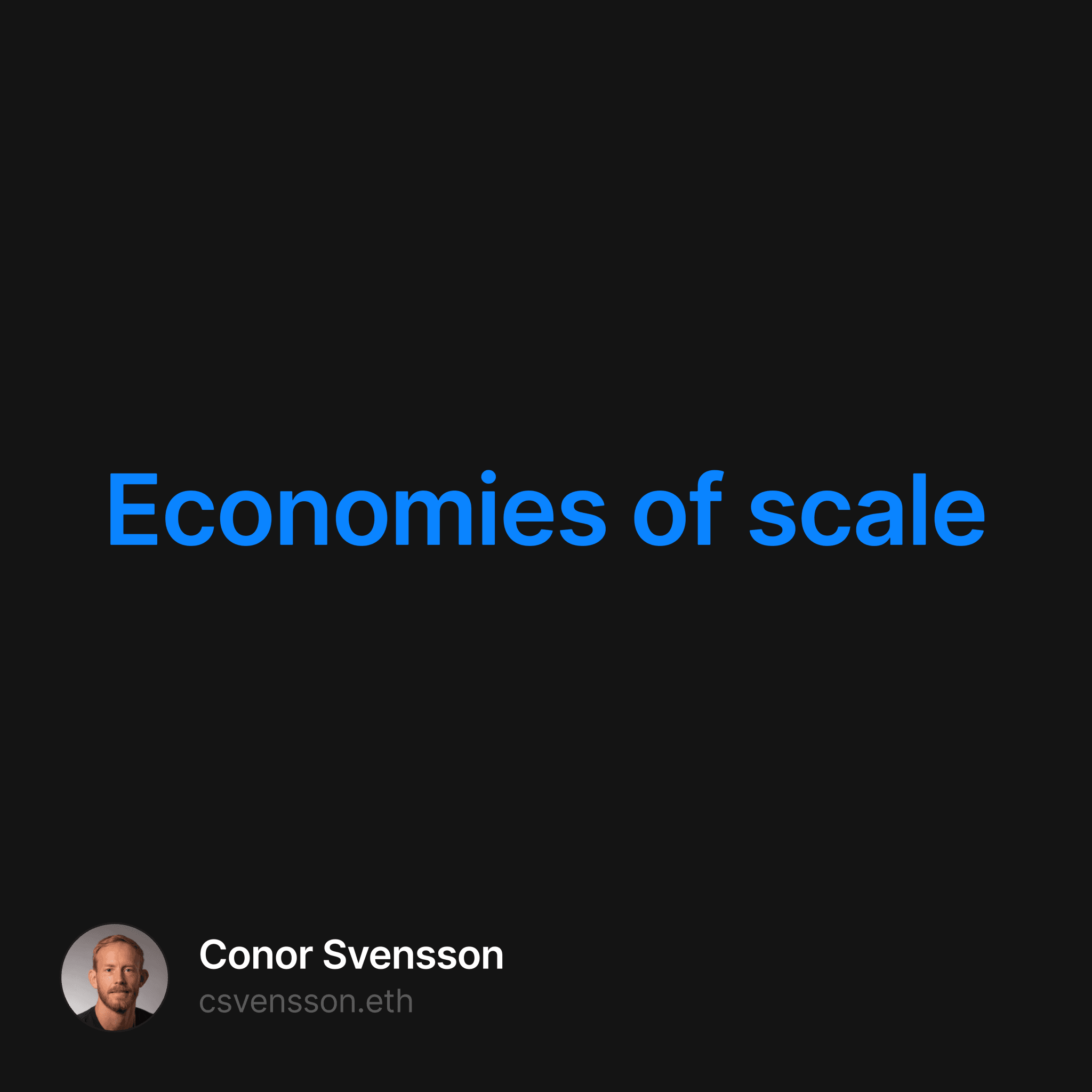 Economies Of Scale: The Secret To Global Domination?