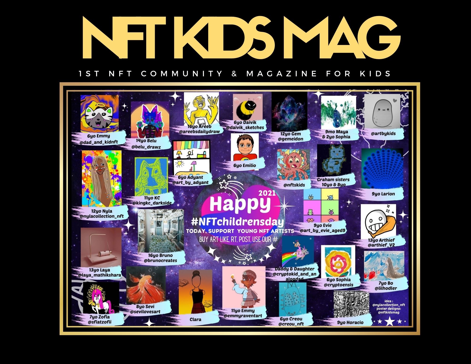NFT Kids Mag 1st issue front cover