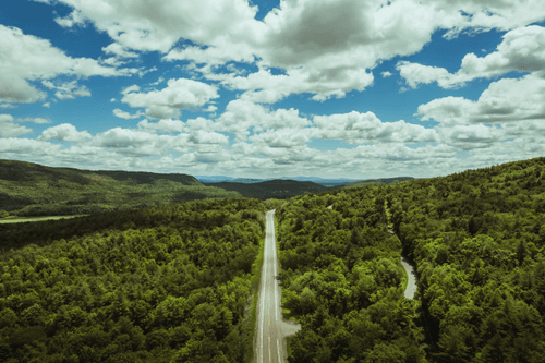Clouds and Road