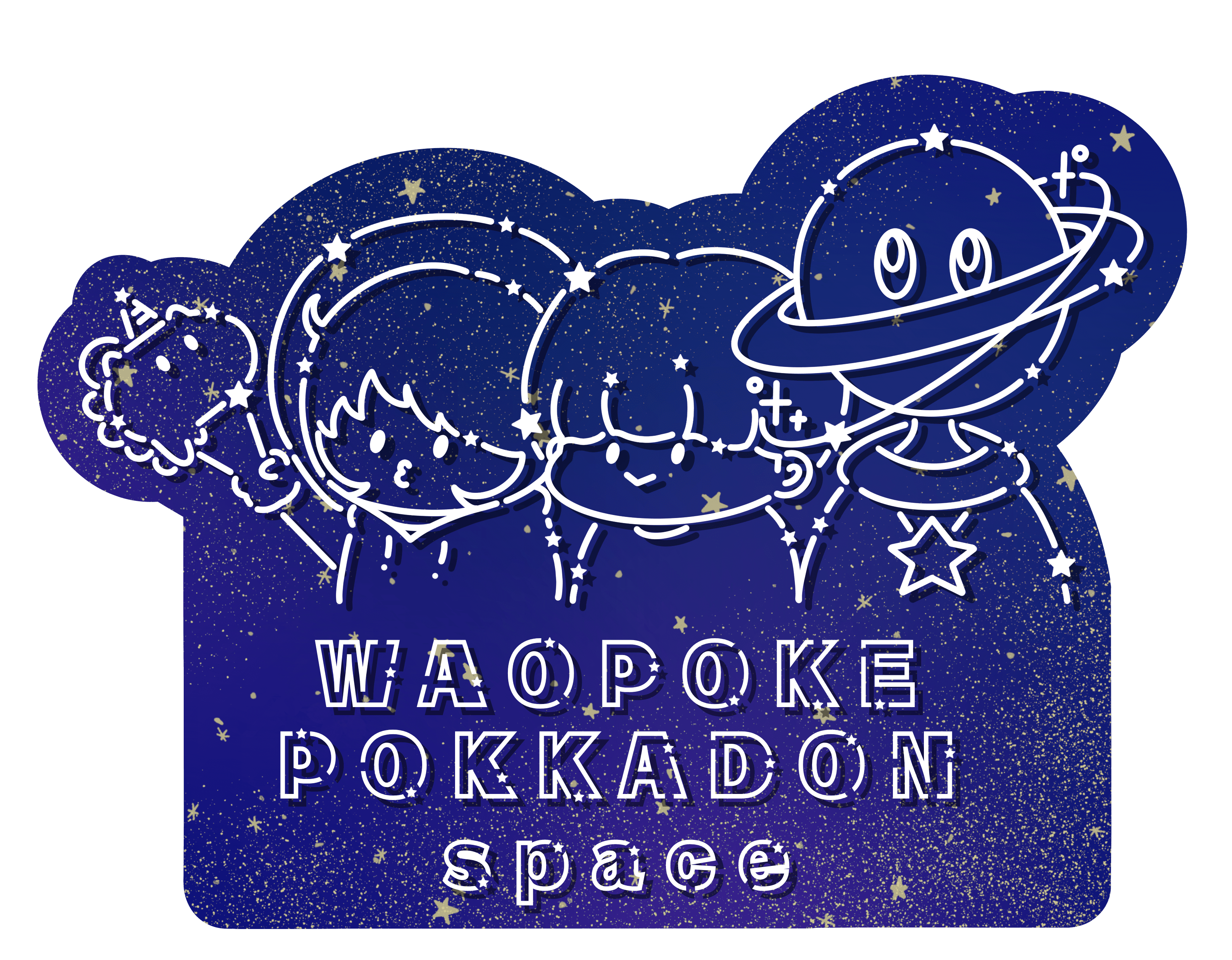 WAOPOKE POKKADON SPACE STICKER