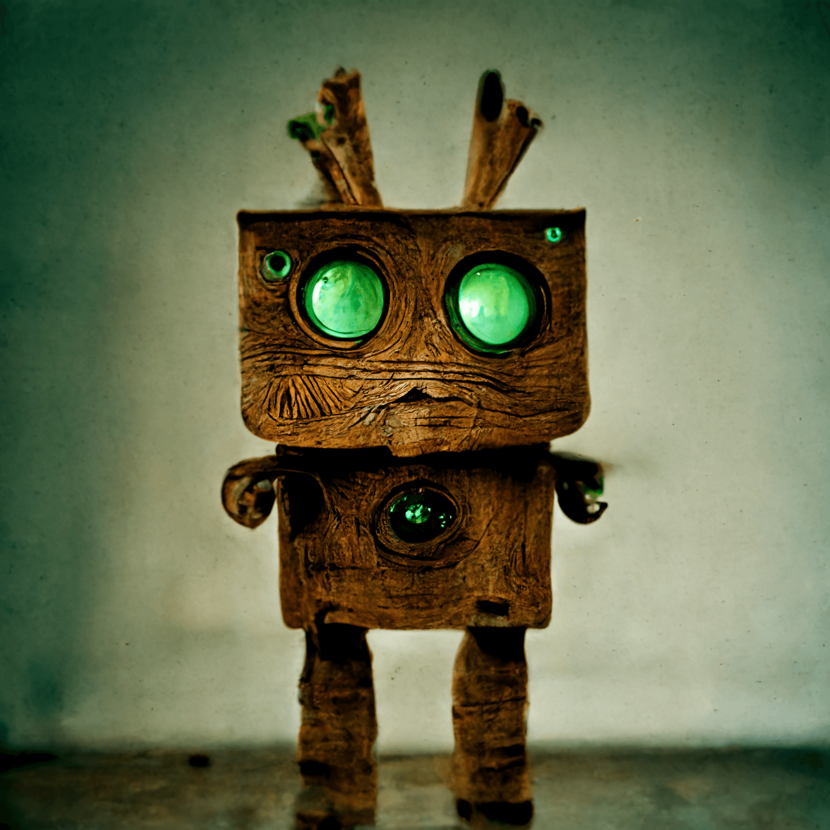Wooden robot "Drew"