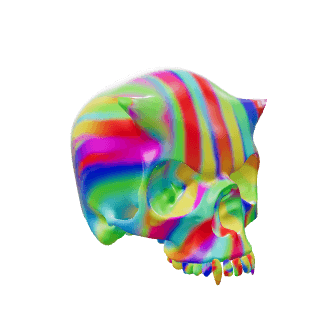 Rainbow Skull 360 #07