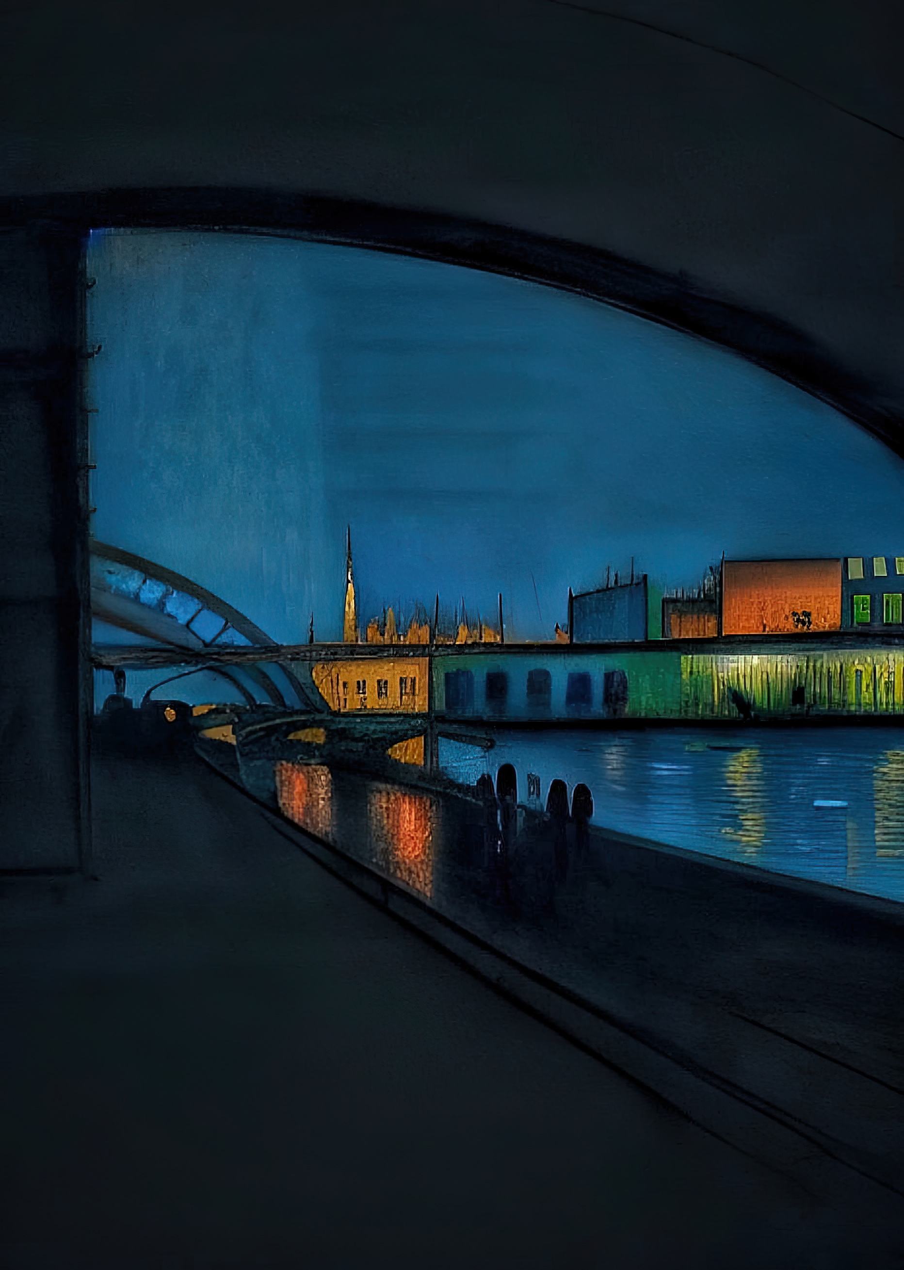Blue night in Paris #5 |Paolo Galleri|