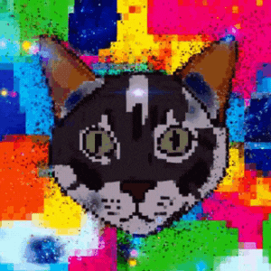 color theory cat meme from twitter - art study by Poki-art on