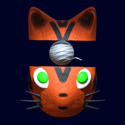 In the cat head collection image
