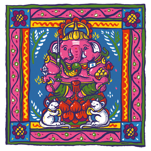 Water bear gods, Ganesha #01