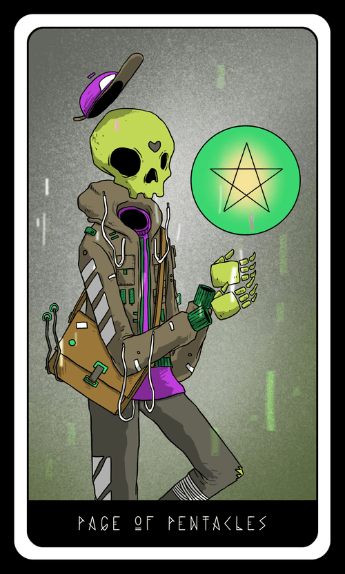 Rosko Sees the Future: Page of Pentacles - Color Variant 12