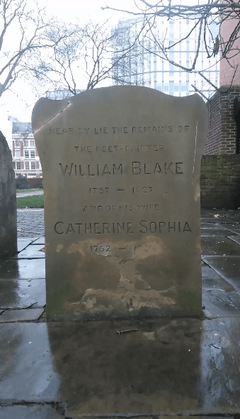 William Blake-Catherine Sophia minute's silence grave