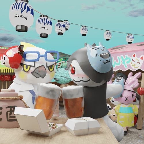 Summer festival after work