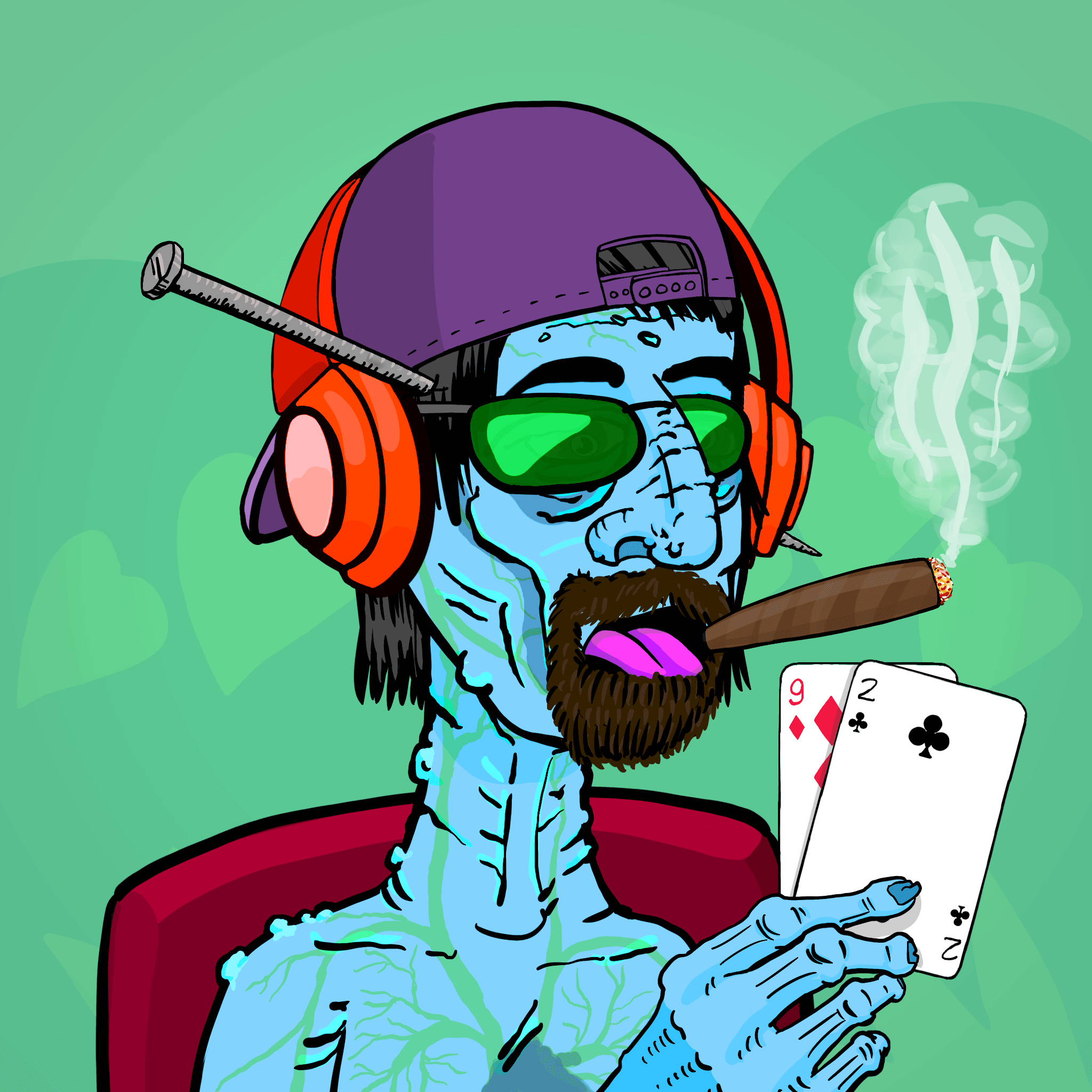 Zombie Poker Freak Gen. #0043