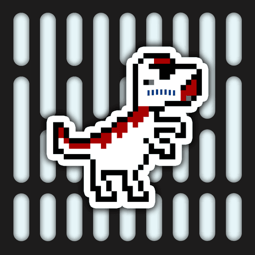 PixelSaurus Rex #0343 [Galactic Rare]