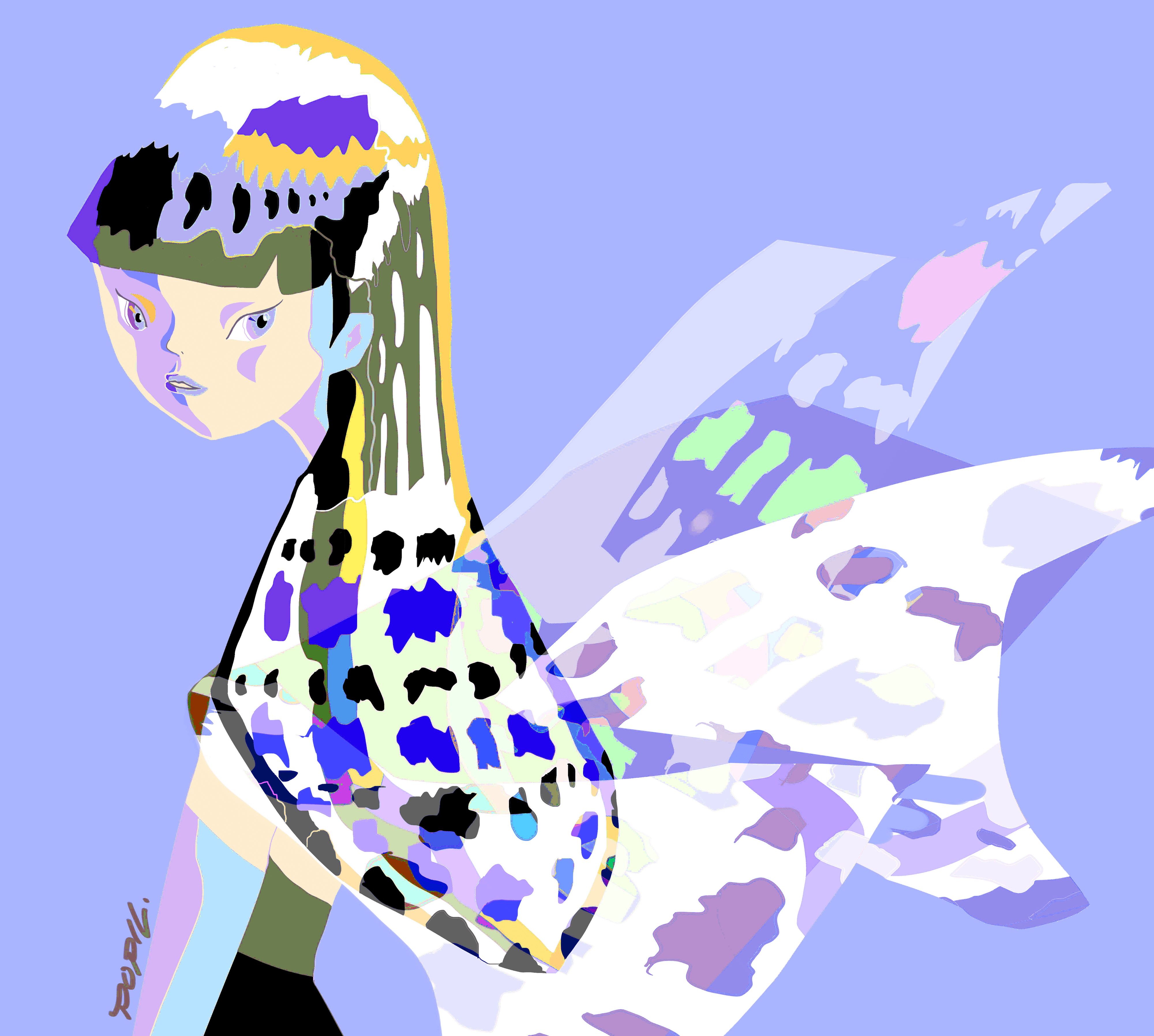 絵画 Moth Girl #004 Moth Girl #004
