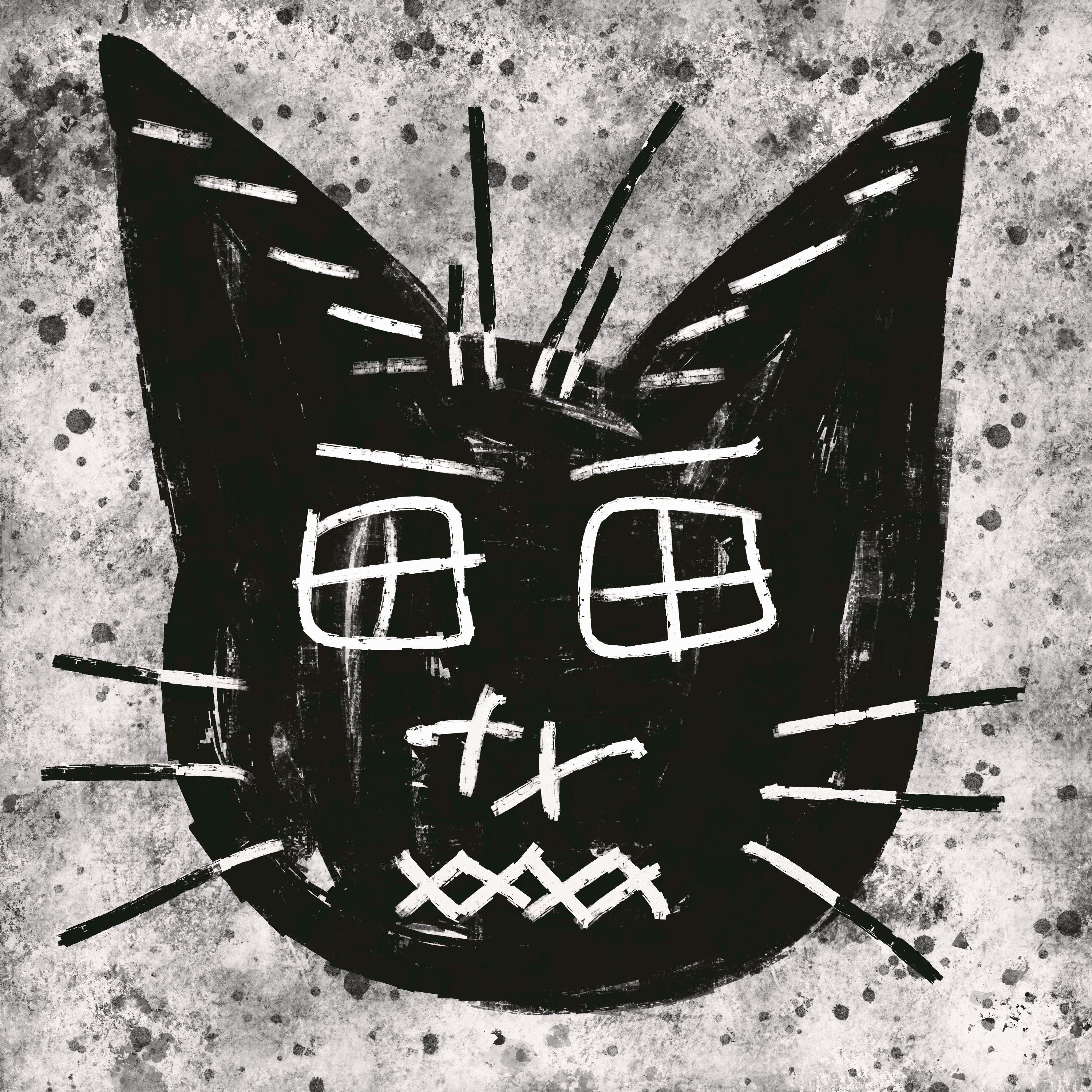 mags cat #24 (grungy voodoo cat)