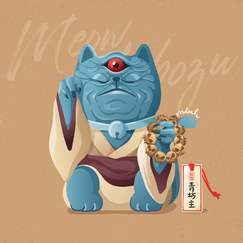Manekineko x Yokai : Meow Aobōzu