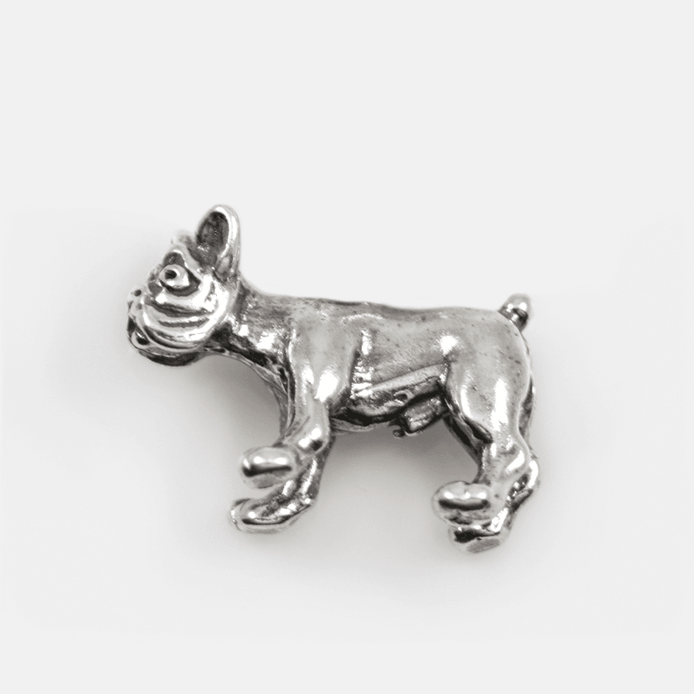 Dog Breed FRENCH BULLDOG 3D Solid Sterling Silver