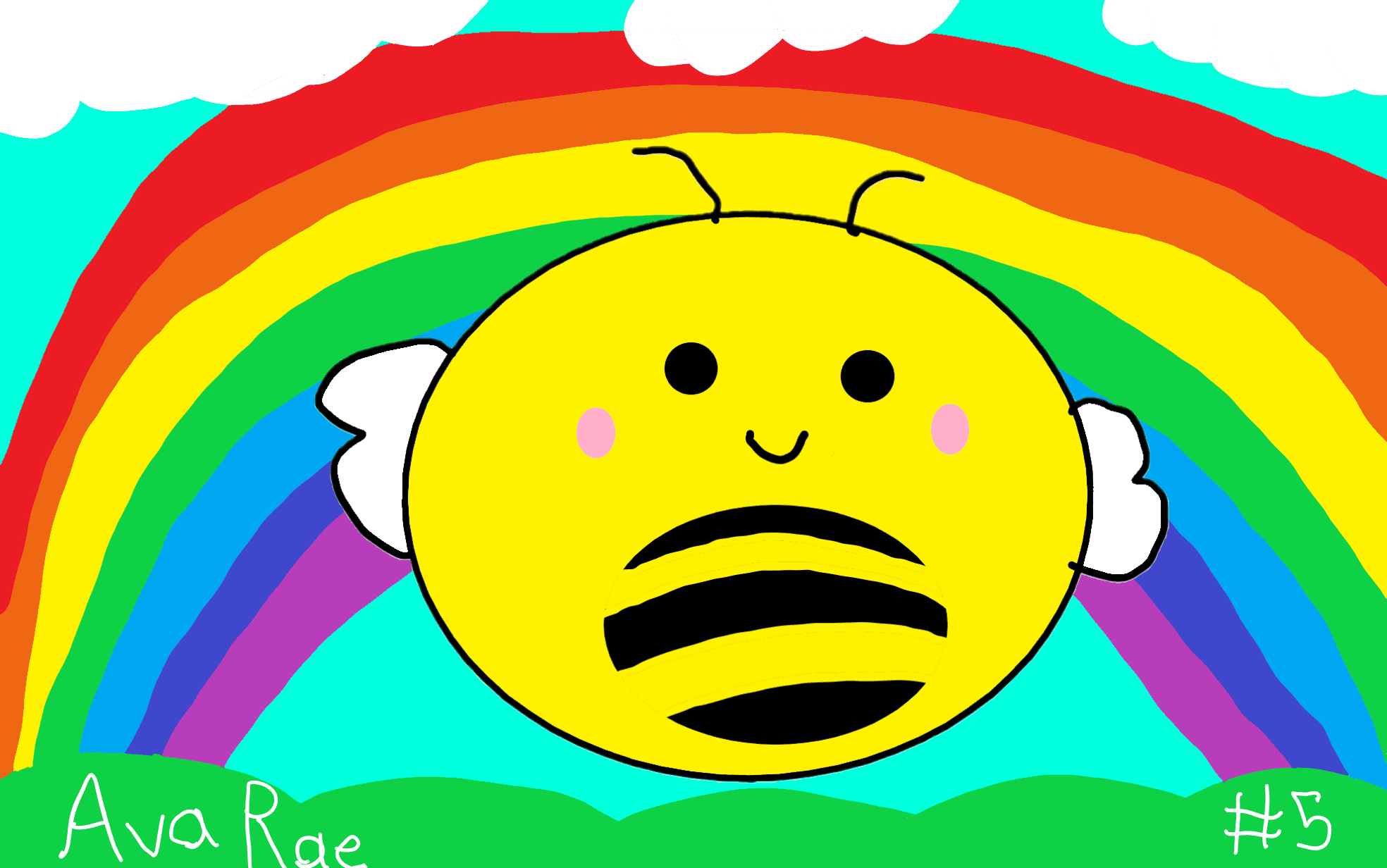 Tiny Bee #5 (Rainbow)