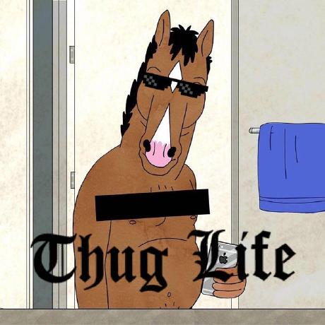 Thug Horseman in da Bathroom