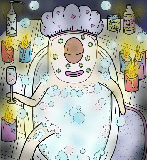 Relaxing lolipop alien