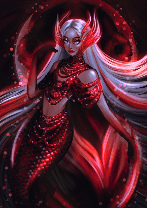 Red mermaid