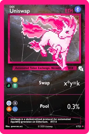 Uniswap etheredex card #6/13