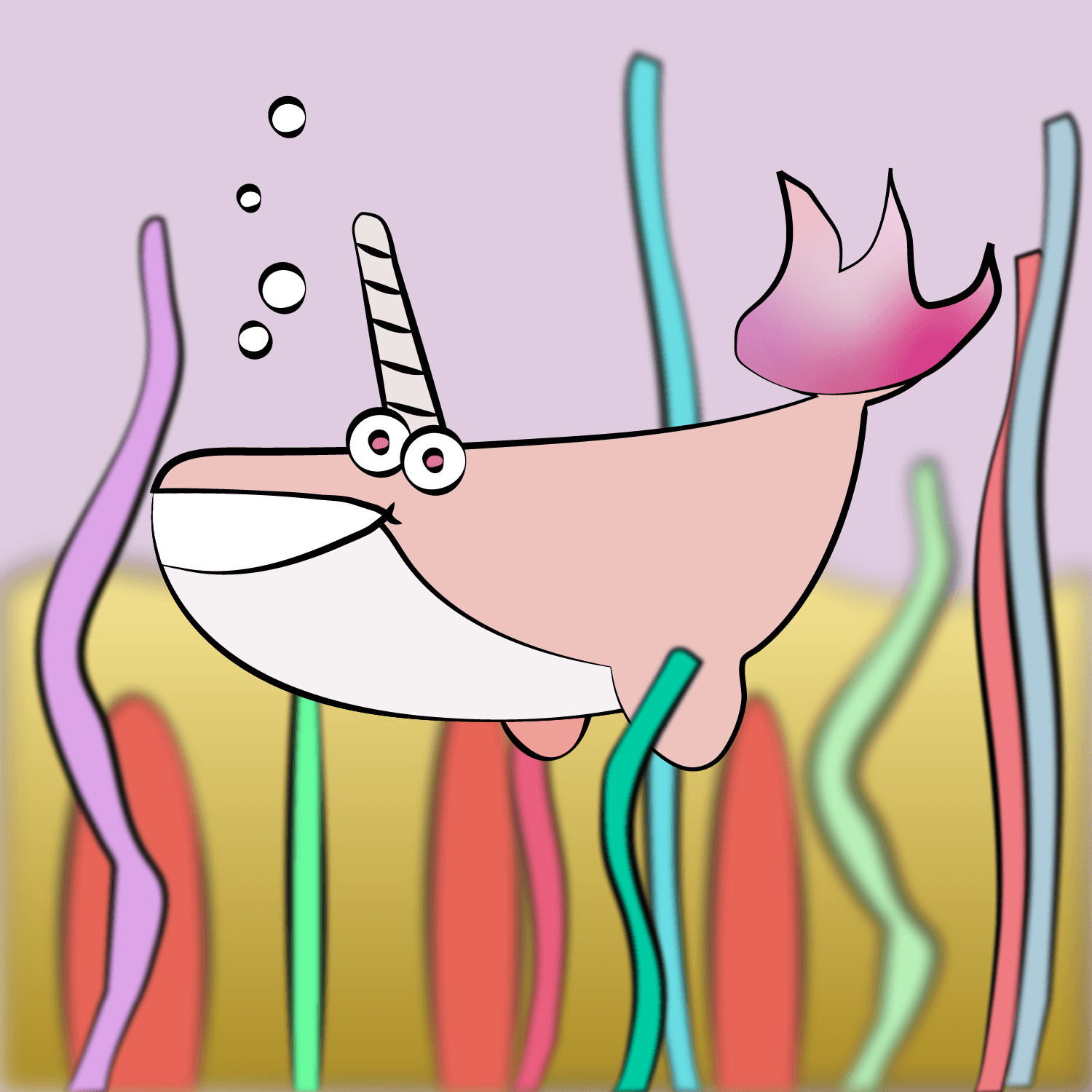 The colorful whale #60