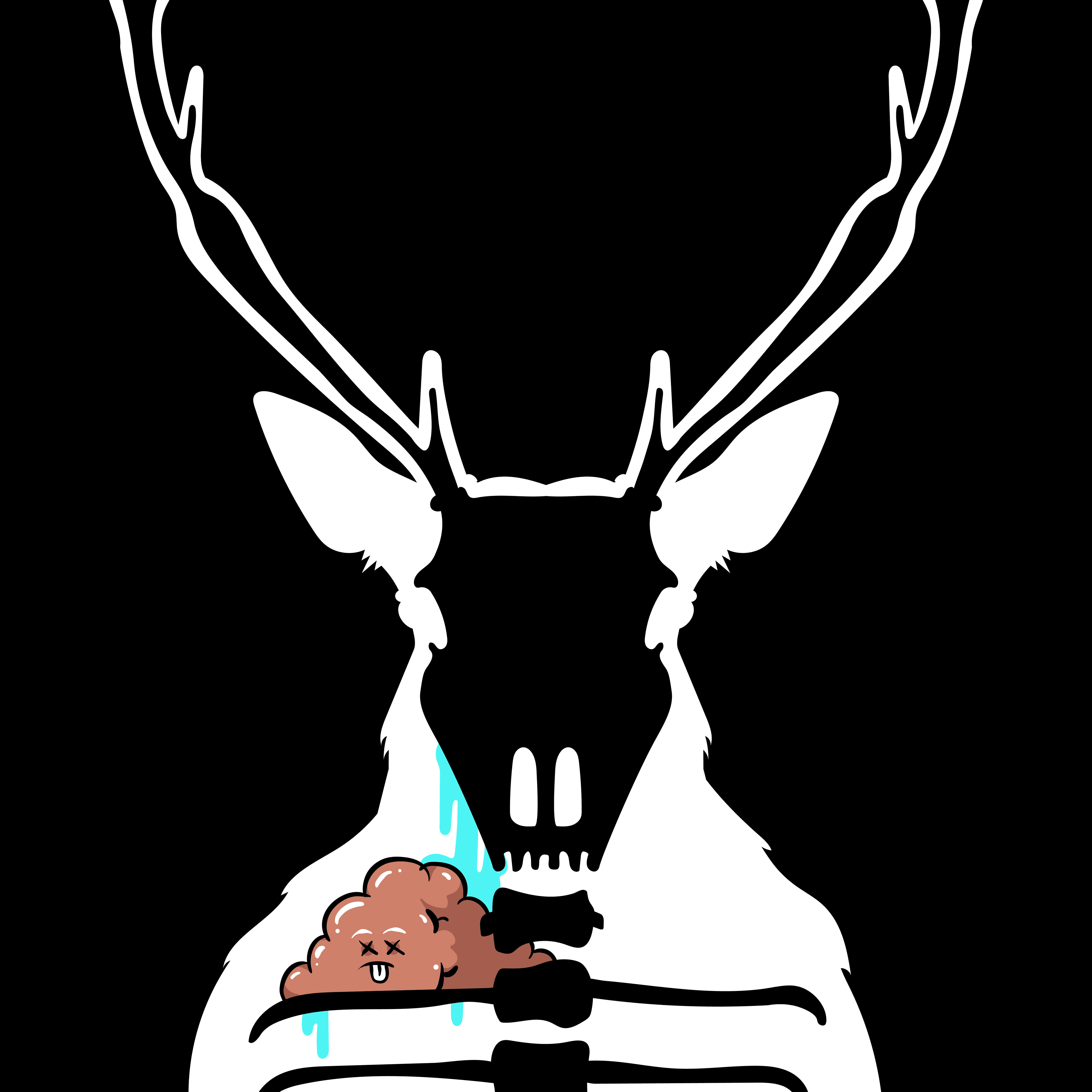 Deer black original
