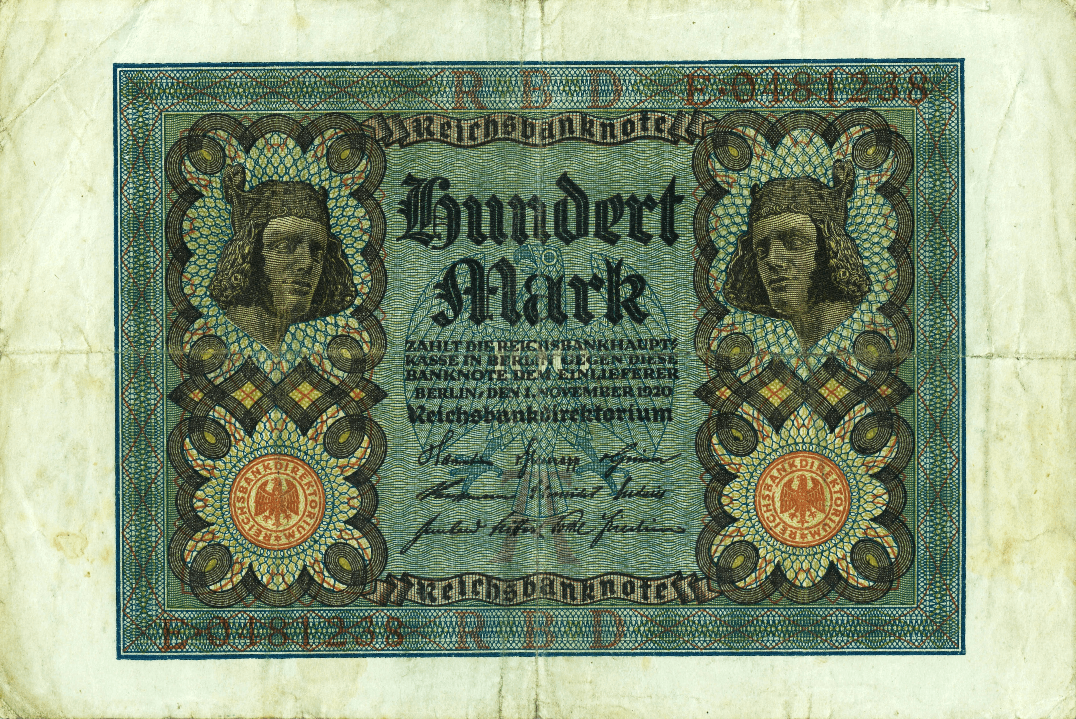 The Reichsbank 100 Mark Note XI