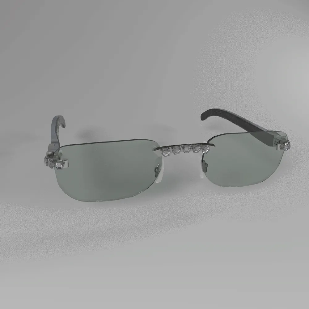 Iced Out Rimless Buffalo Carties