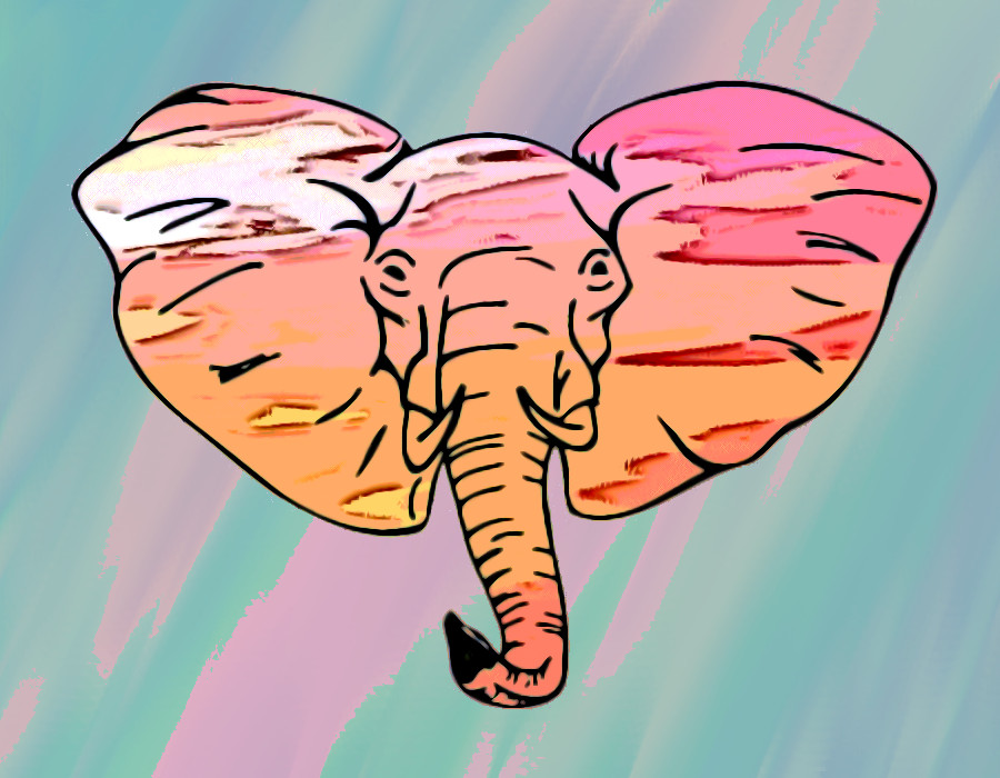 Painted Elephant #19