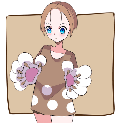 Little Girl Cat Glove.