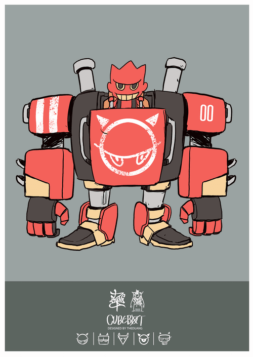 cubebot red