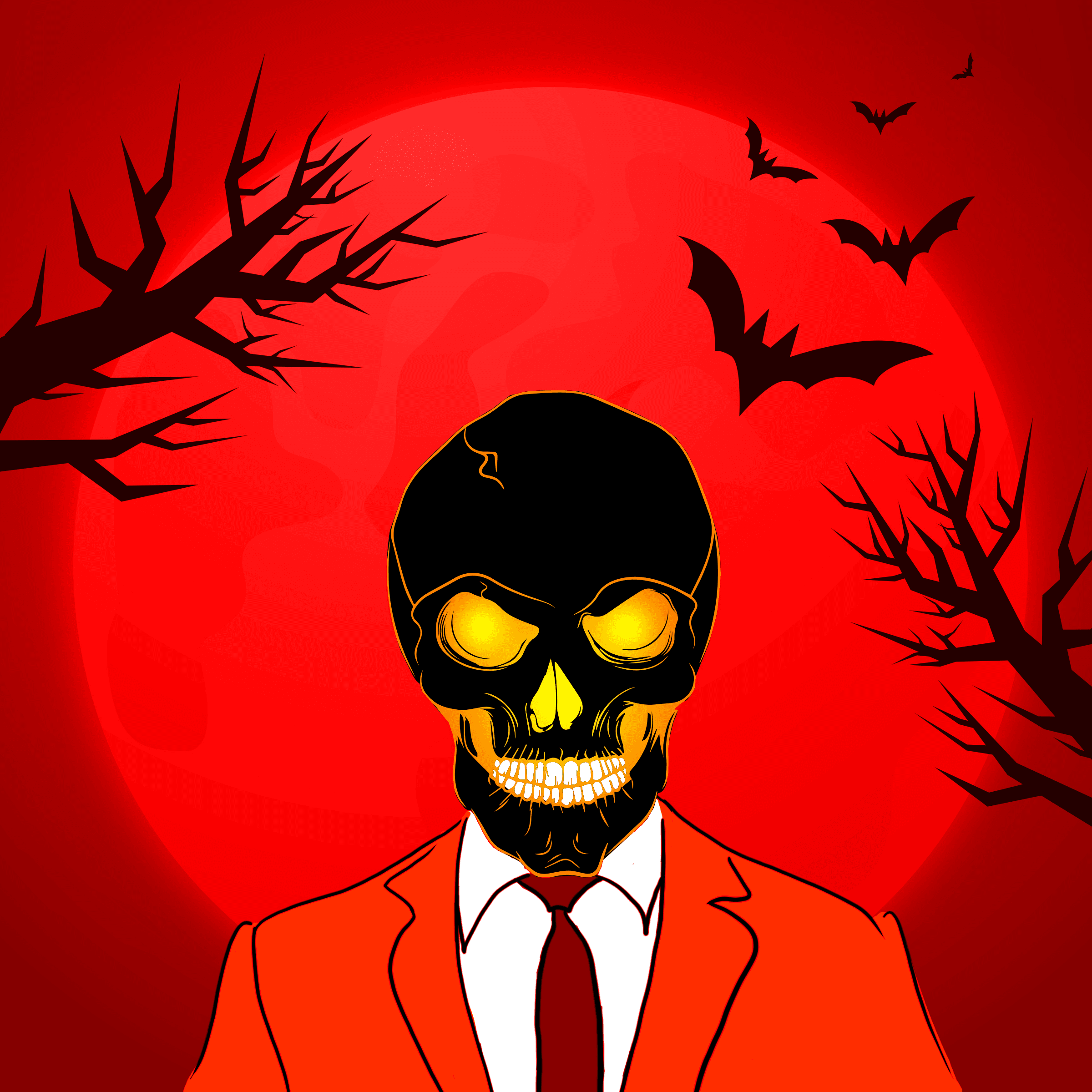 Halloween Skull Mafia #44