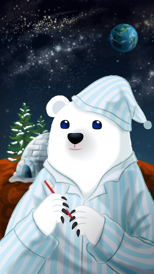 [LinaLee] Master Polar Bear's vacation home on MARS (With Grey) 마스터폴라베어의 화성 별장