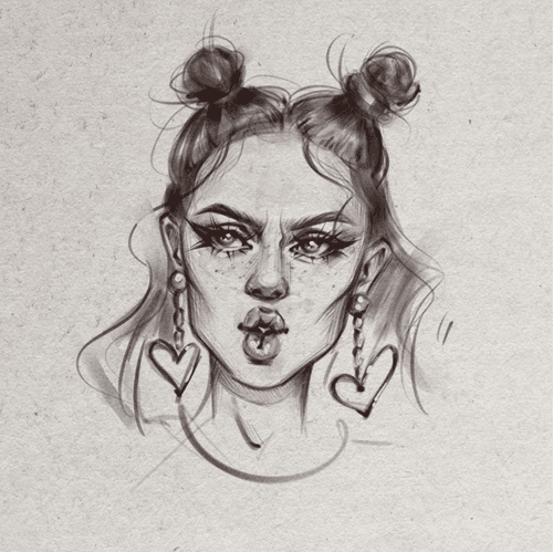 Behind the sketch