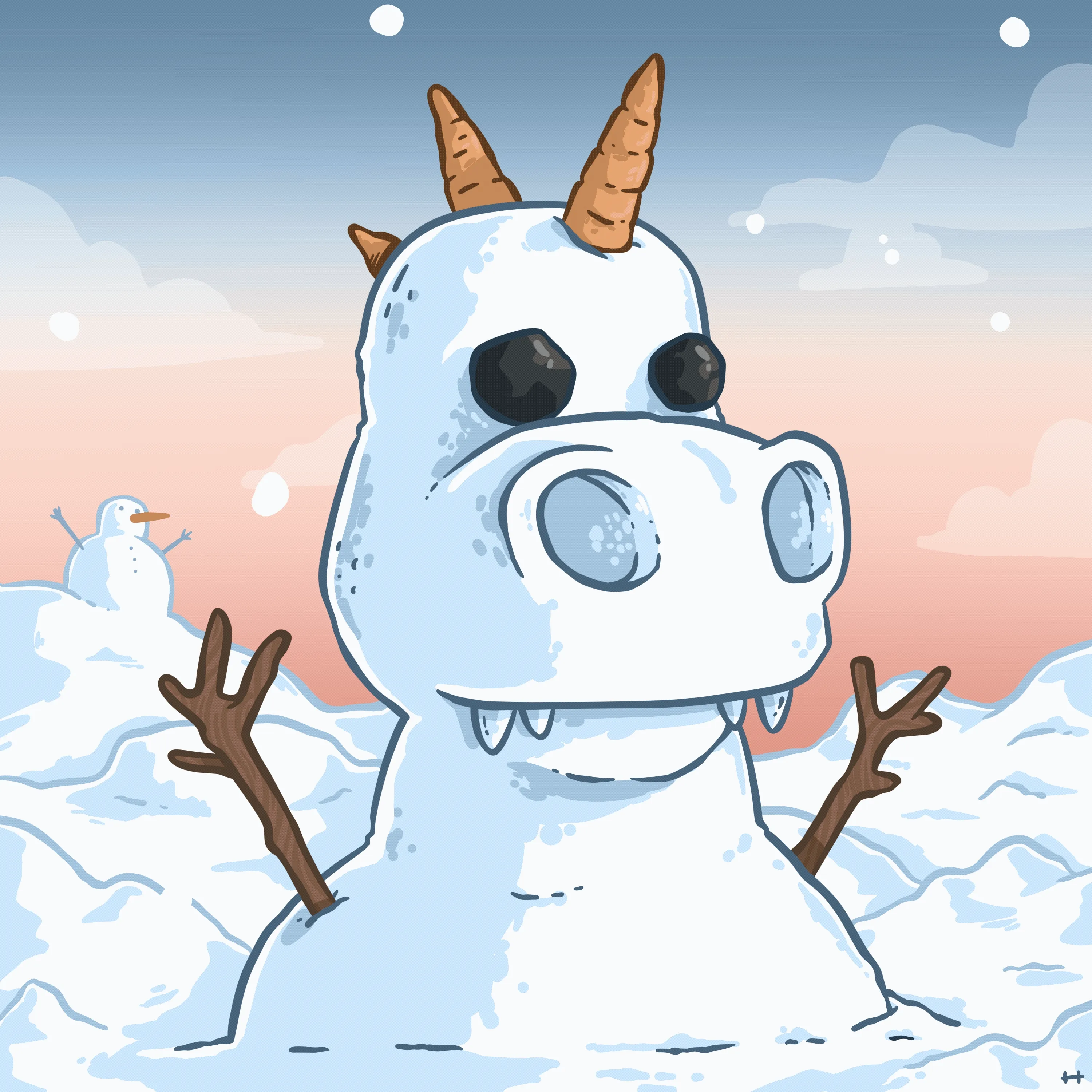 Snow Dino