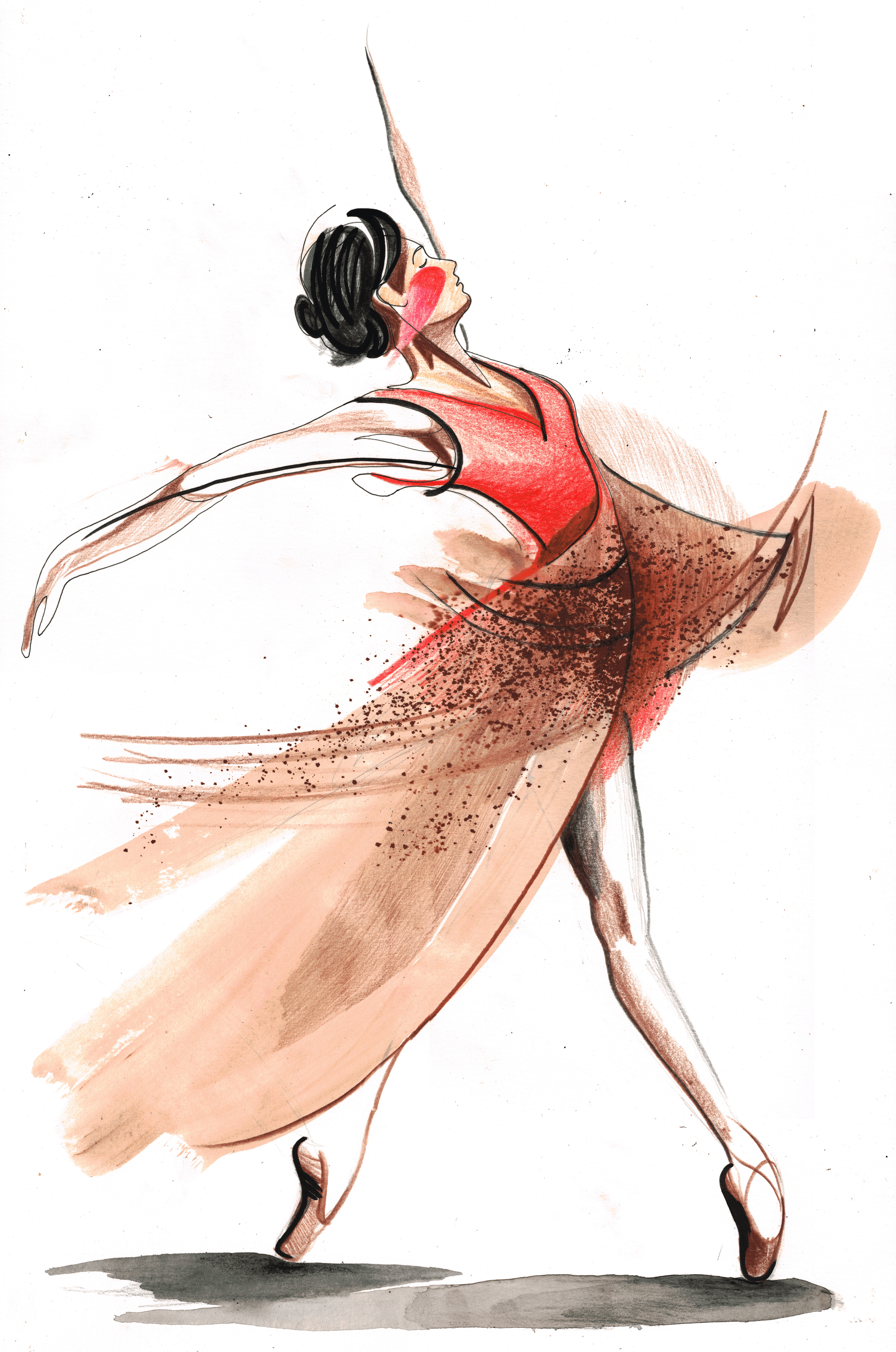 Ballerina Dance Drawing