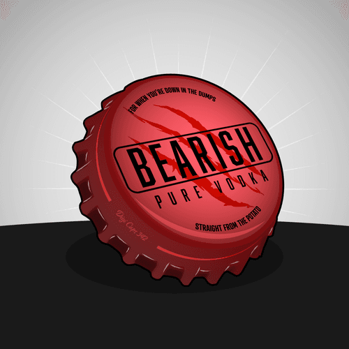 Bearish Vodka Bottle Cap
