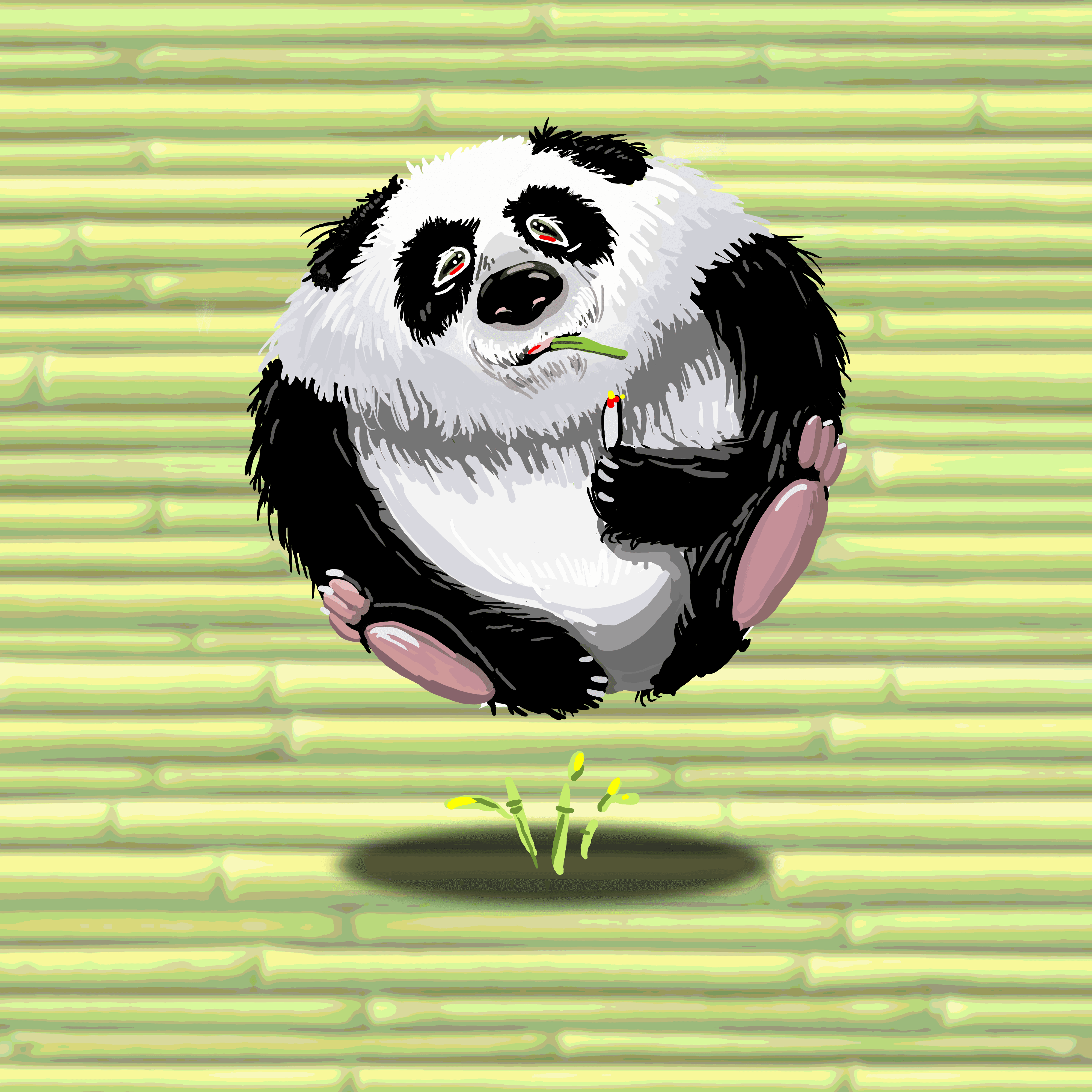 bored sphered panda