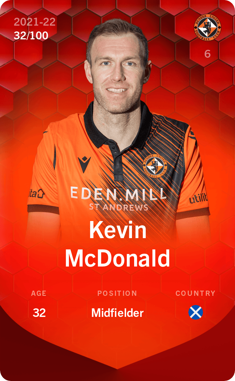 Kevin McDonald 2021-22 • Rare 32/100