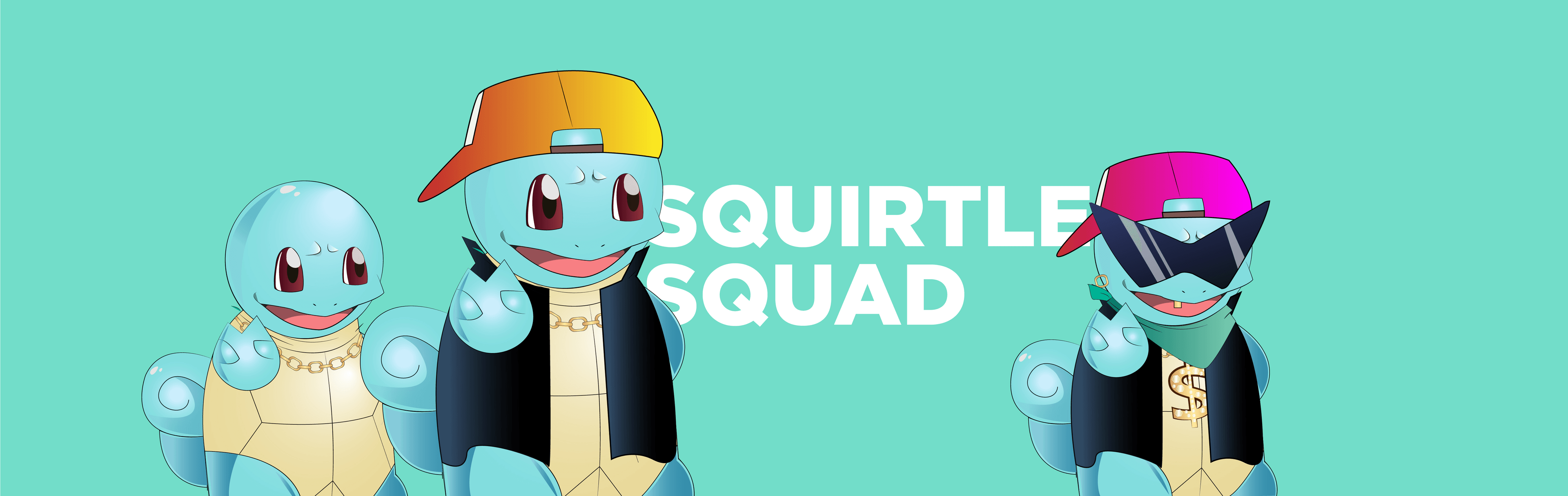 Squirtle_SQUAD_nft bannière