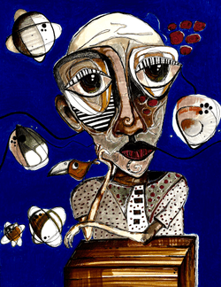 mixed media figure collection image