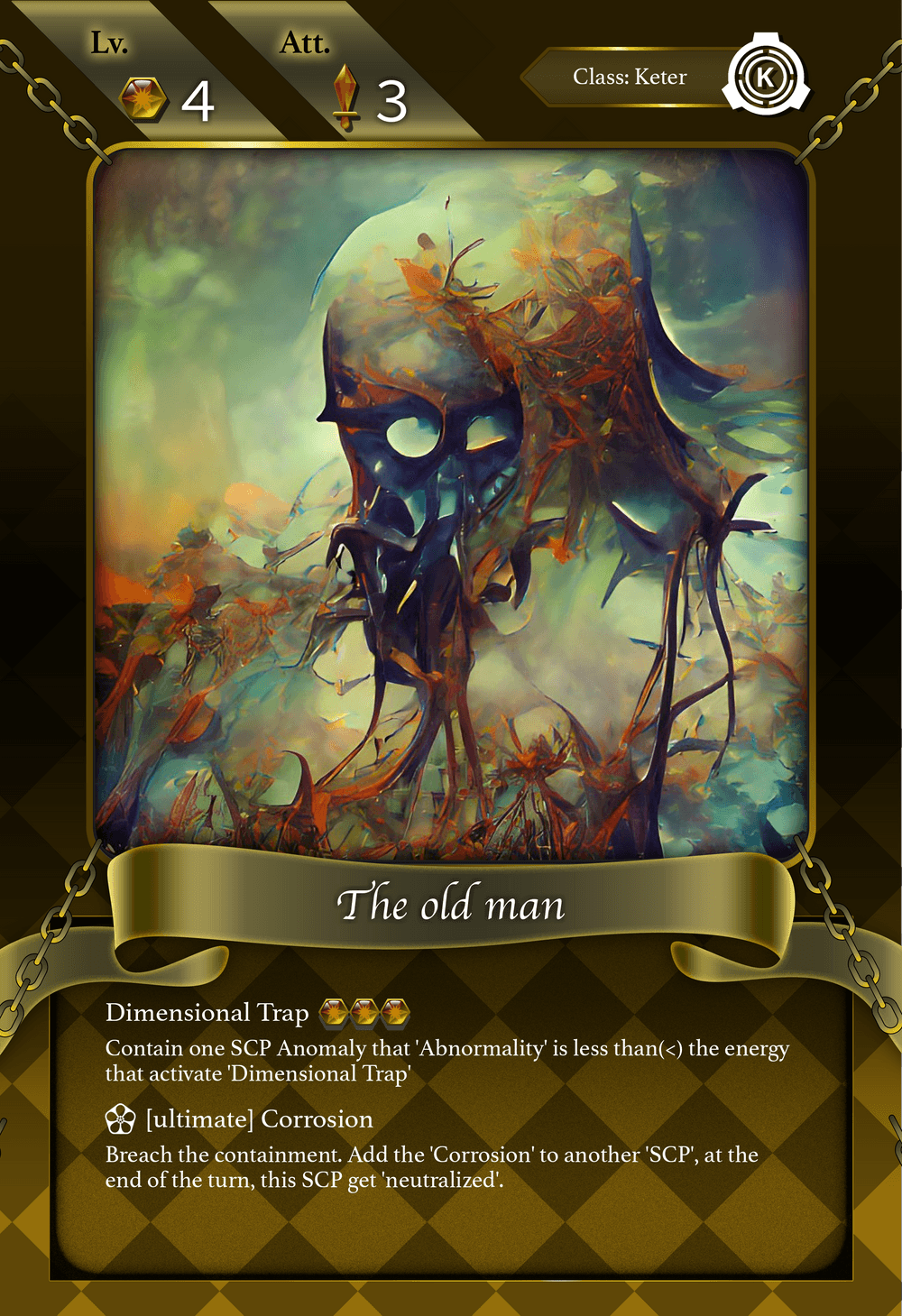 SCP-106]The old man - SCP: End of Magic - Official Card Game
